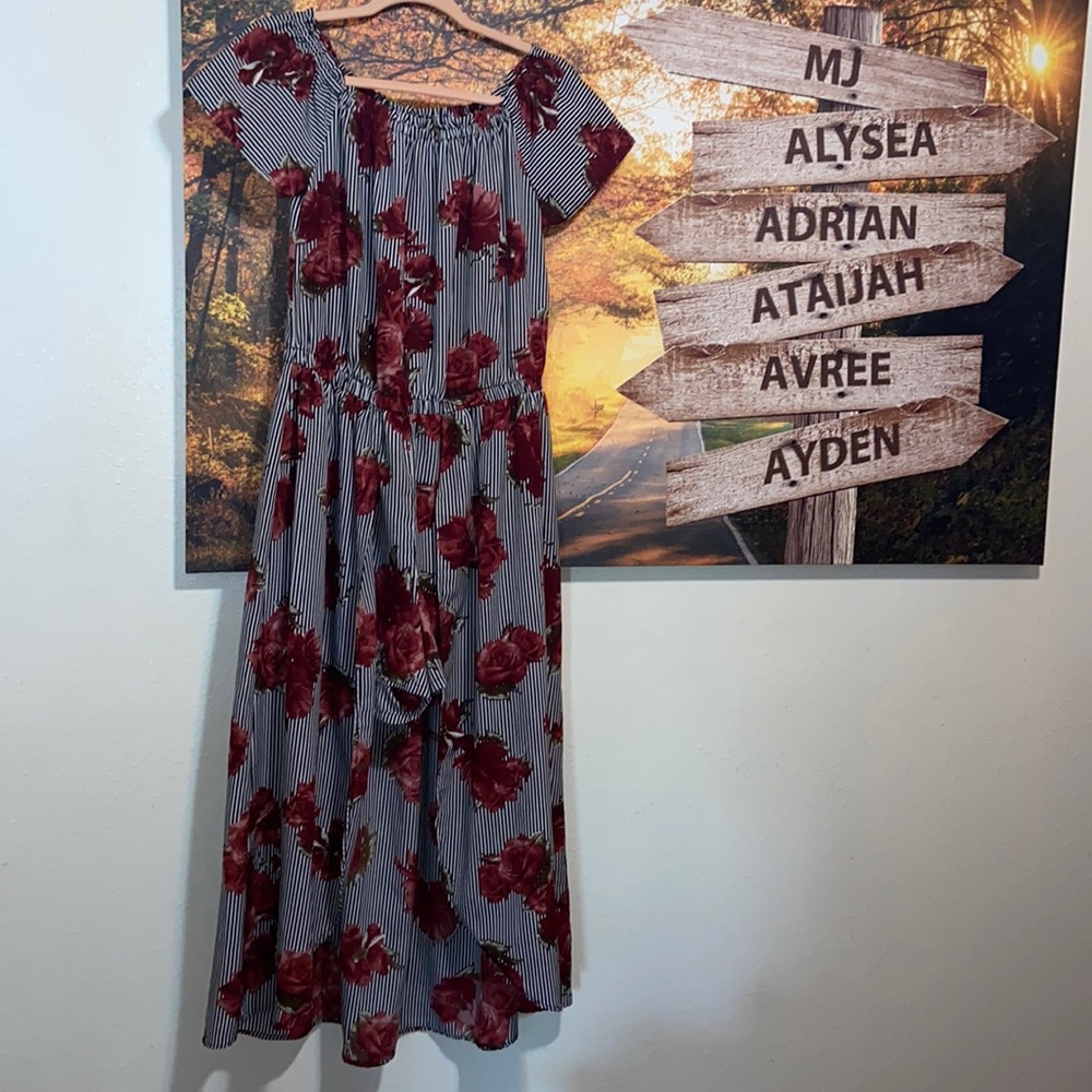 Speed Control Romper w/Maxi Skirt Overlay